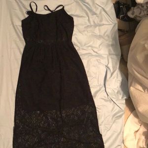Black lace dress